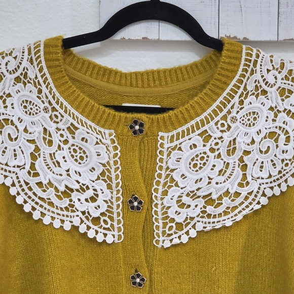 Anthropologie Maeve Lace Cardigan - Picture 7 of 9